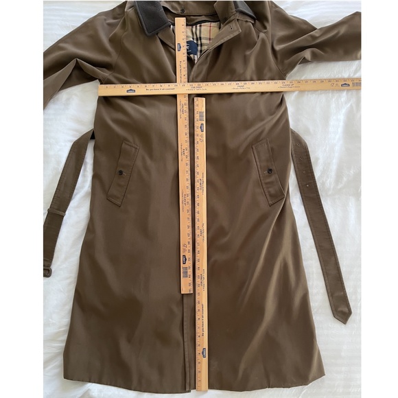 Burberry London 42T Lawrence Double-Lined Long Wool Overcoat Olive - Picture 6 of 9